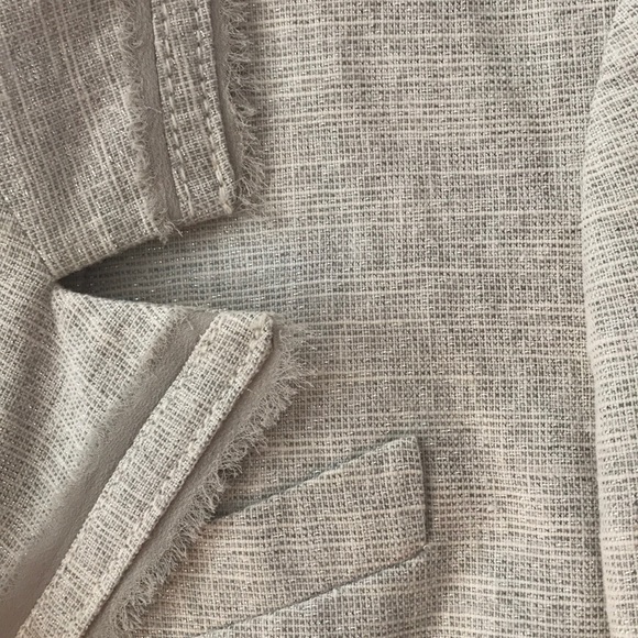 LOFT Linen Blazer with metallic detailing - Picture 2 of 4